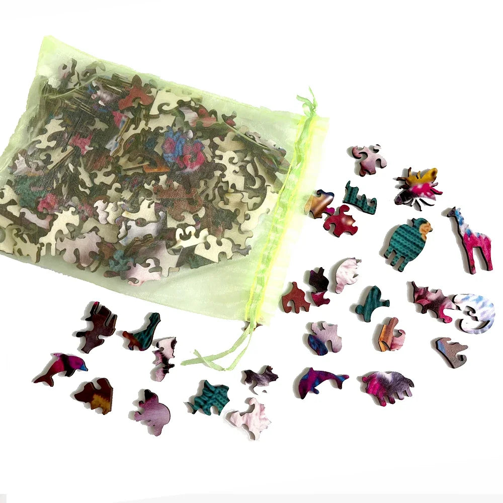FlutterGlow™ Hummingbird Wooden Puzzle
