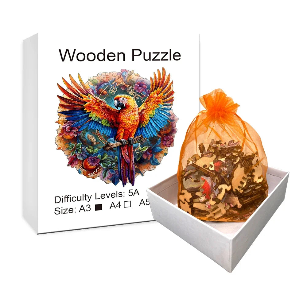 FlutterGlow™ Hummingbird Wooden Puzzle