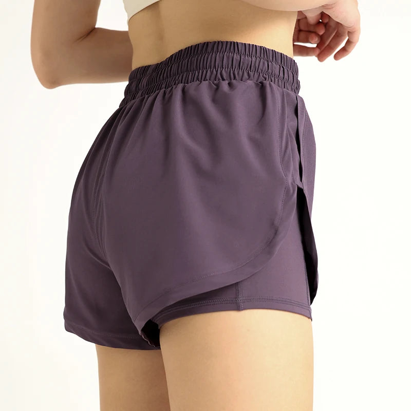 FlexFlow™ High-Waist Yoga & Running Shorts