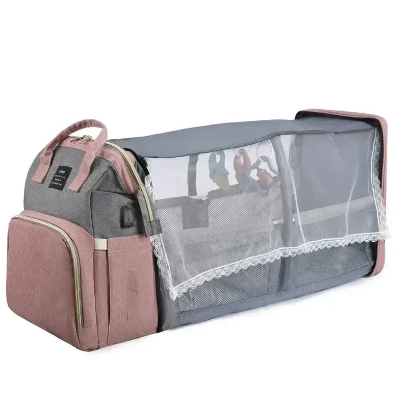 MamaNest™ 3-in-1 Travel Crib & Diaper Backpack