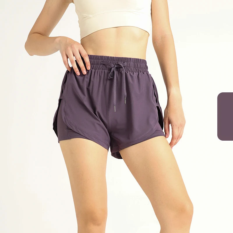 FlexFlow™ High-Waist Yoga & Running Shorts
