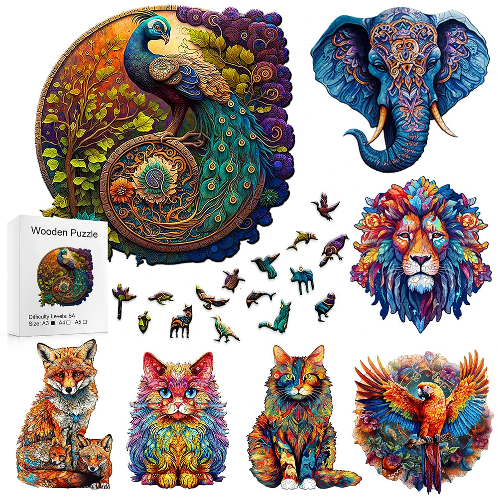 VividWhimsy™ Wooden Puzzle