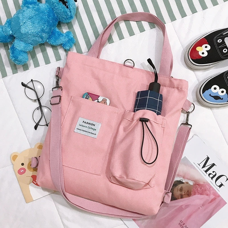 UrbanHarajuku™ Multi-Pocket Canvas Bag