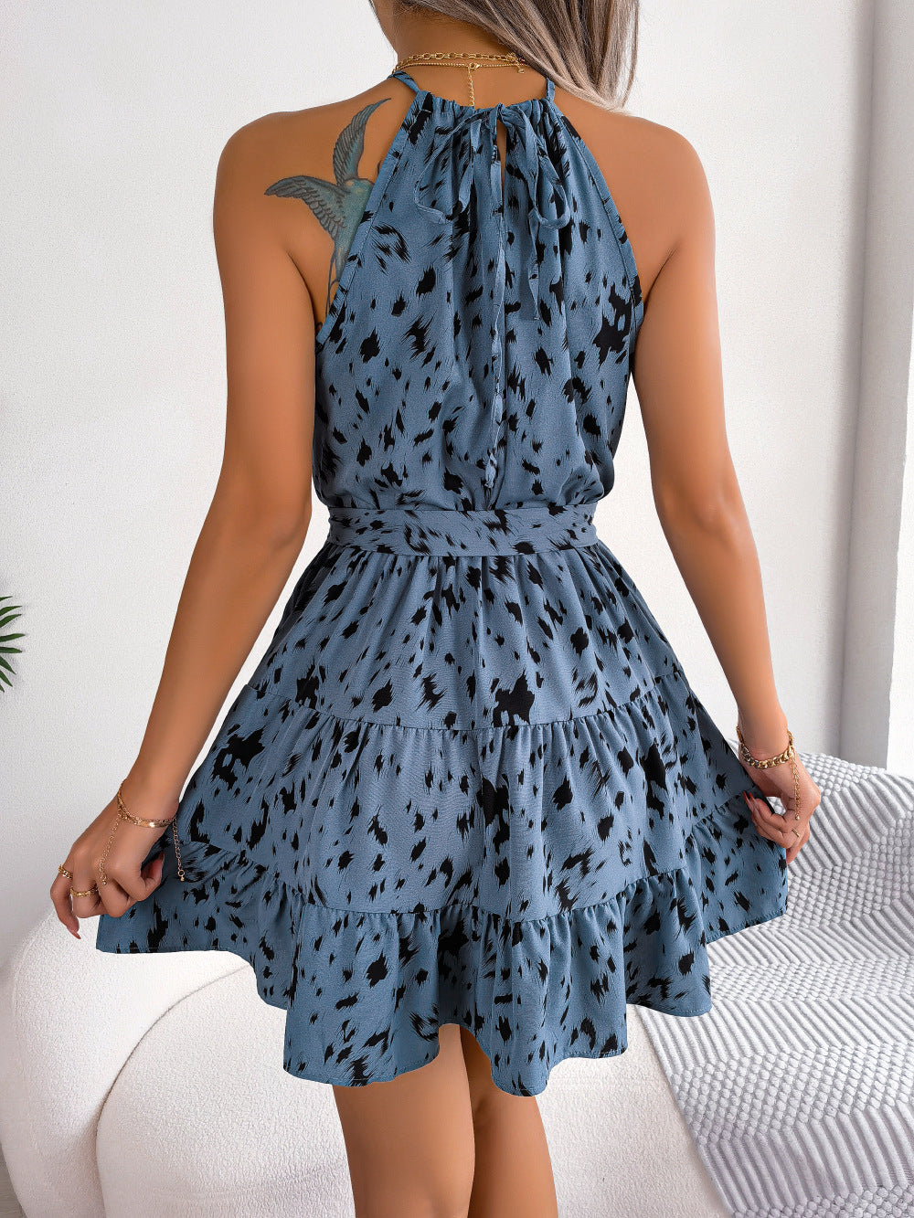 Savanna Breeze™ Leopard Print Ruffle Dress