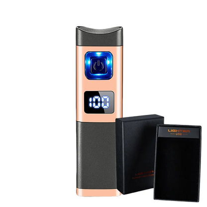 New Direct Injection Triple Flame Blue Flame Cigar Special Lighter Gas and Electric Two-in-one Portable Cigar Cutter Igniter