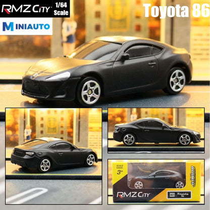 1:64 RMZ City Matte Black Diecast Super Sport Car