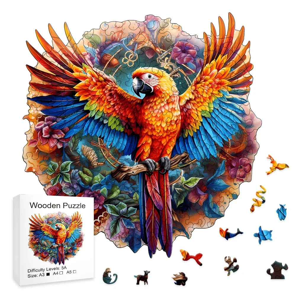 Beautiful Hummingbird Wooden Puzzle - Perfect Home Decoration and Holiday Gift Creative Puzzle for Adults and Children's Puzzle