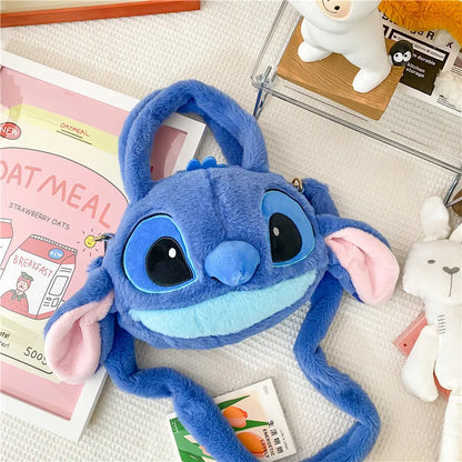 Disney Kawaii Plush Bag Doll Lilo And Stitch "stitch" Stuffed Plush Toy Shoulder Bag Handbag Wallet Bag Birthday Christmas Gift