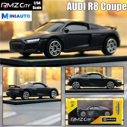 1:64 RMZ City Matte Black Diecast Super Sport Car