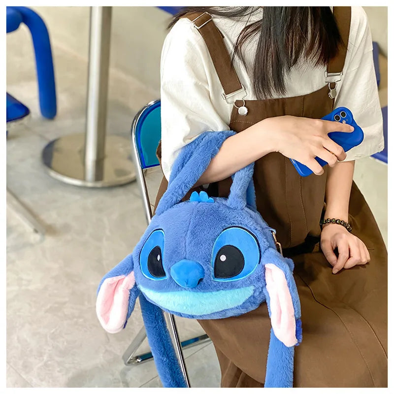 Disney Kawaii Plush Bag Doll Lilo And Stitch "stitch" Stuffed Plush Toy Shoulder Bag Handbag Wallet Bag Birthday Christmas Gift