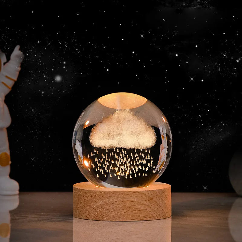 LumiGlobe™ 3D Crystal Planet Night Light