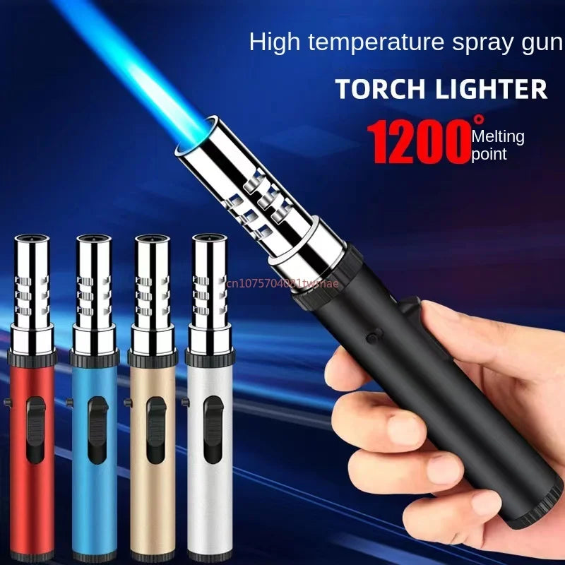 2023 Planet Lightsaber Butane Gas Lighter 360° Use Metal Outdoor Windproof Turbine Torch Jet Lighter Gun BBQ Welding Cigar Tool