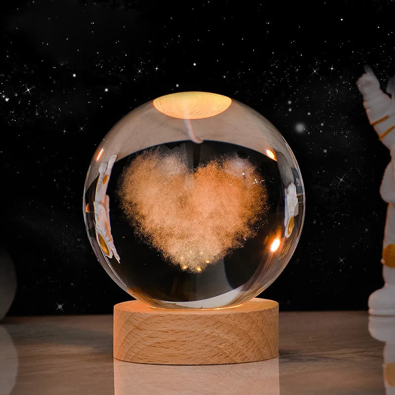 LumiGlobe™ 3D Crystal Planet Night Light