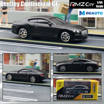 1:64 RMZ City Matte Black Diecast Super Sport Car