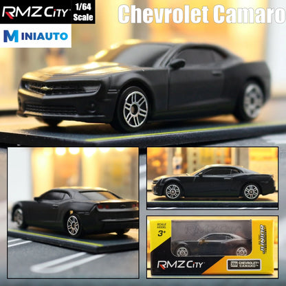 1:64 RMZ City Matte Black Diecast Super Sport Car