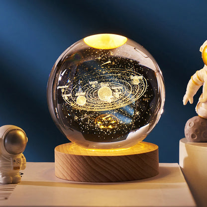 LumiGlobe™ 3D Crystal Planet Night Light