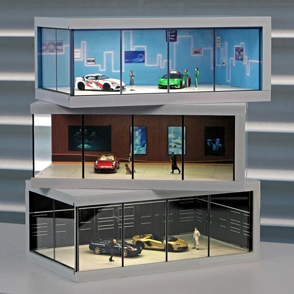 1:64 Scale Car Showroom & Garage Diorama