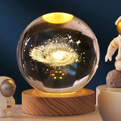 LumiGlobe™ 3D Crystal Planet Night Light