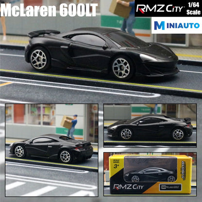 1:64 RMZ City Matte Black Diecast Super Sport Car