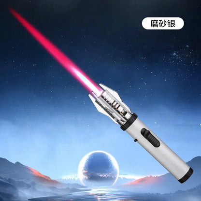 2023 Planet Lightsaber Butane Gas Lighter 360° Use Metal Outdoor Windproof Turbine Torch Jet Lighter Gun BBQ Welding Cigar Tool