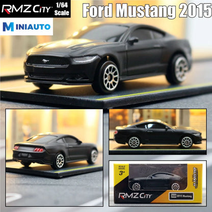 1:64 RMZ City Matte Black Diecast Super Sport Car