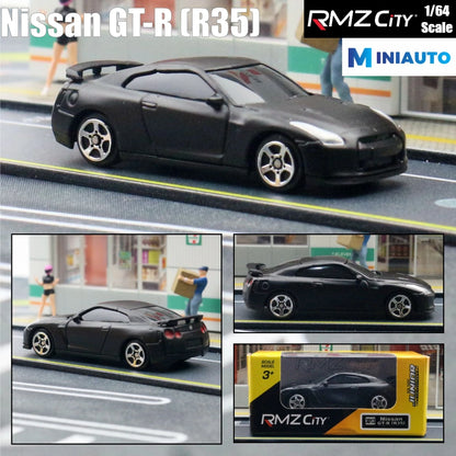 1:64 RMZ City Matte Black Diecast Super Sport Car