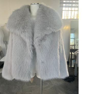 Cozy Chic Women's Lapel Plush Coat